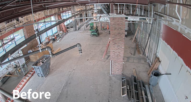 Interior construction camera - before