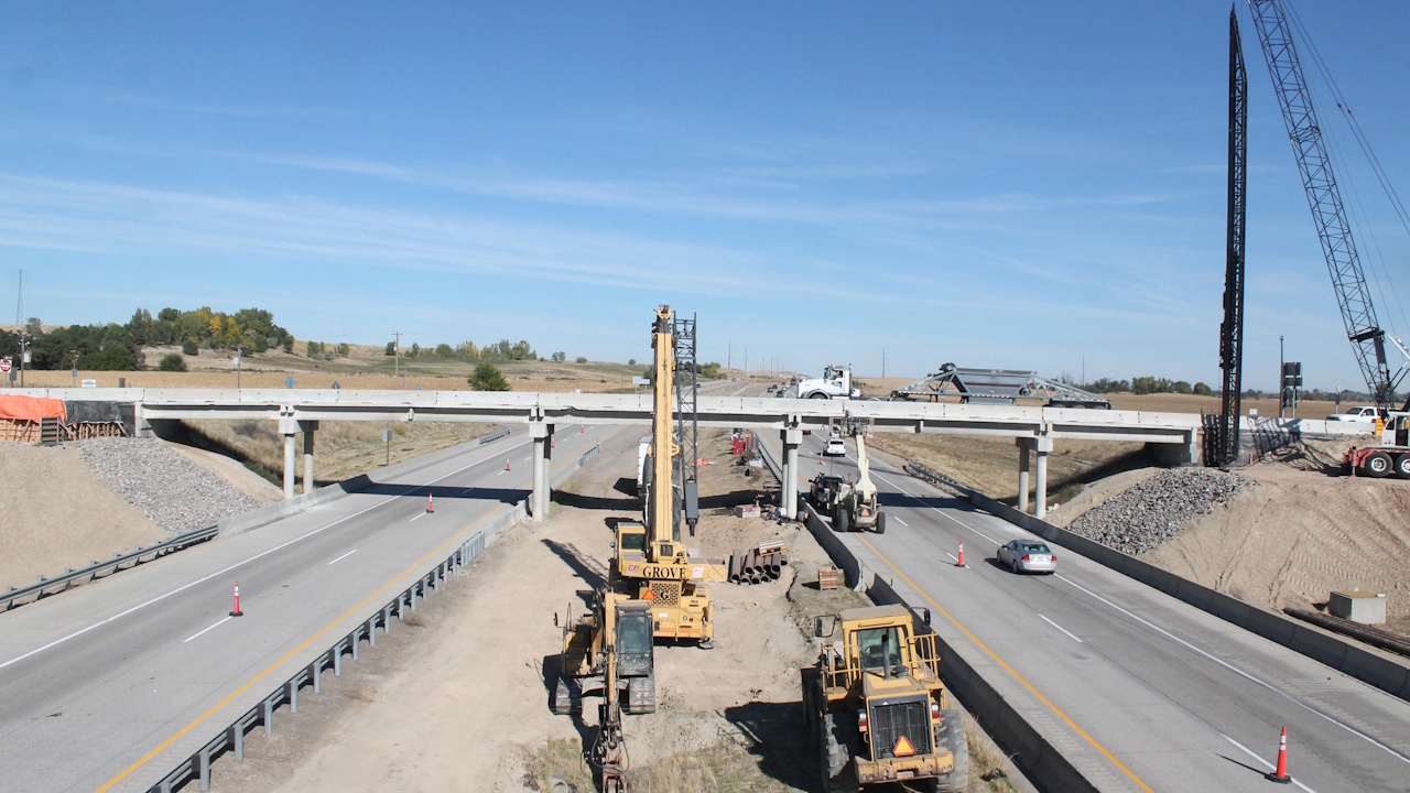 Interstate overpass project captured by iBEAM construction camera