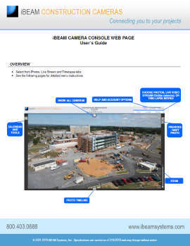 iBEAM Camera Console user guide