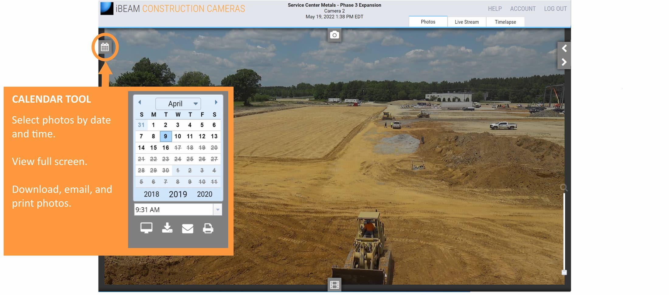 Calendar tool