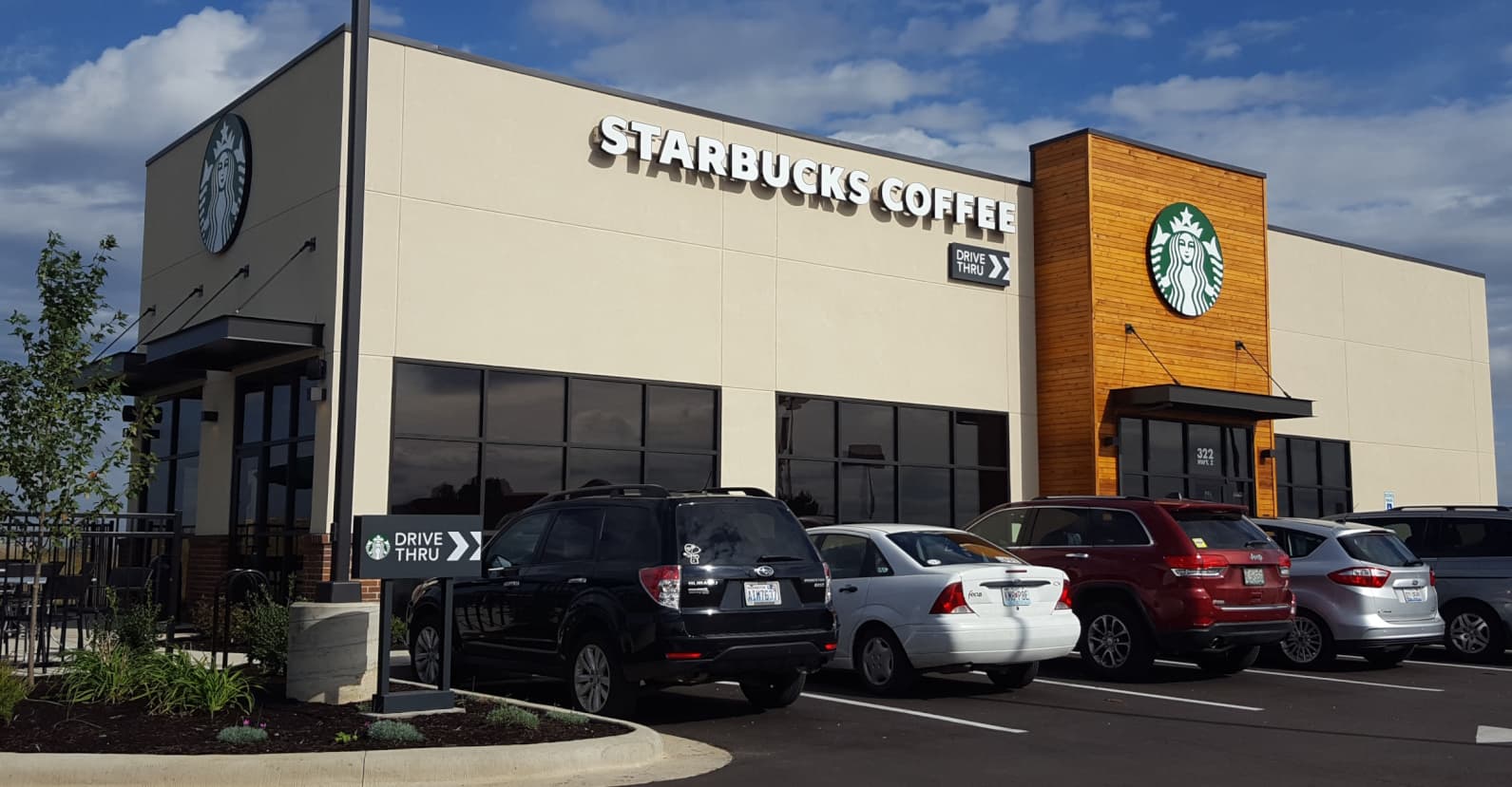 Construction camera on Starbucks retail project