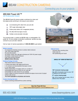 iBEAM Fixed 4K contruction camera info
