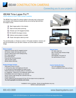 iBEAM Time-Lapse Pro 4K+ info