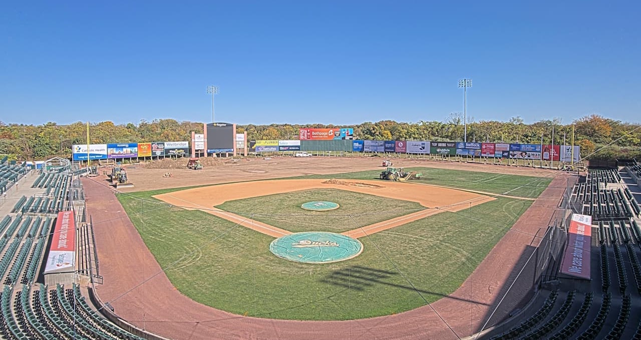 Construction camera captures baseball stadium projects