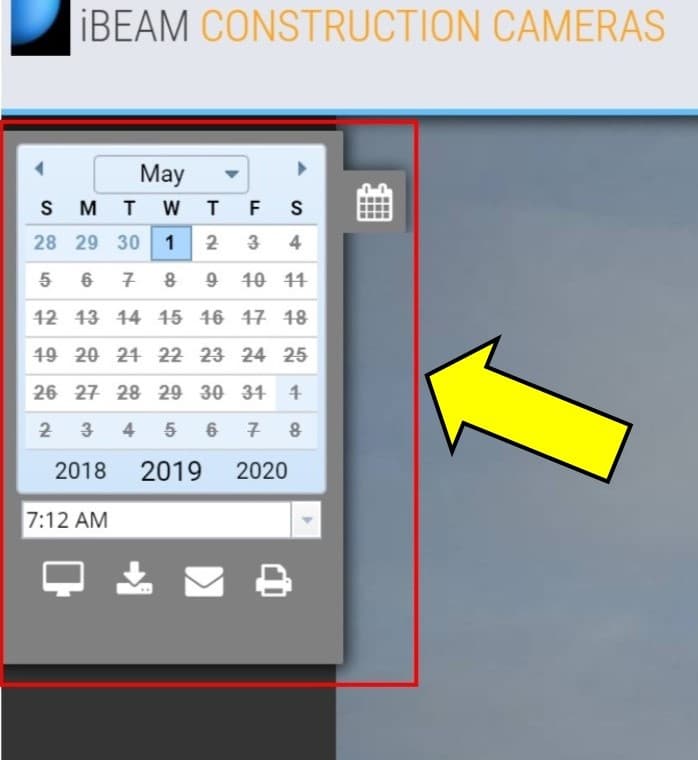 iBEAM calendar icon expanded