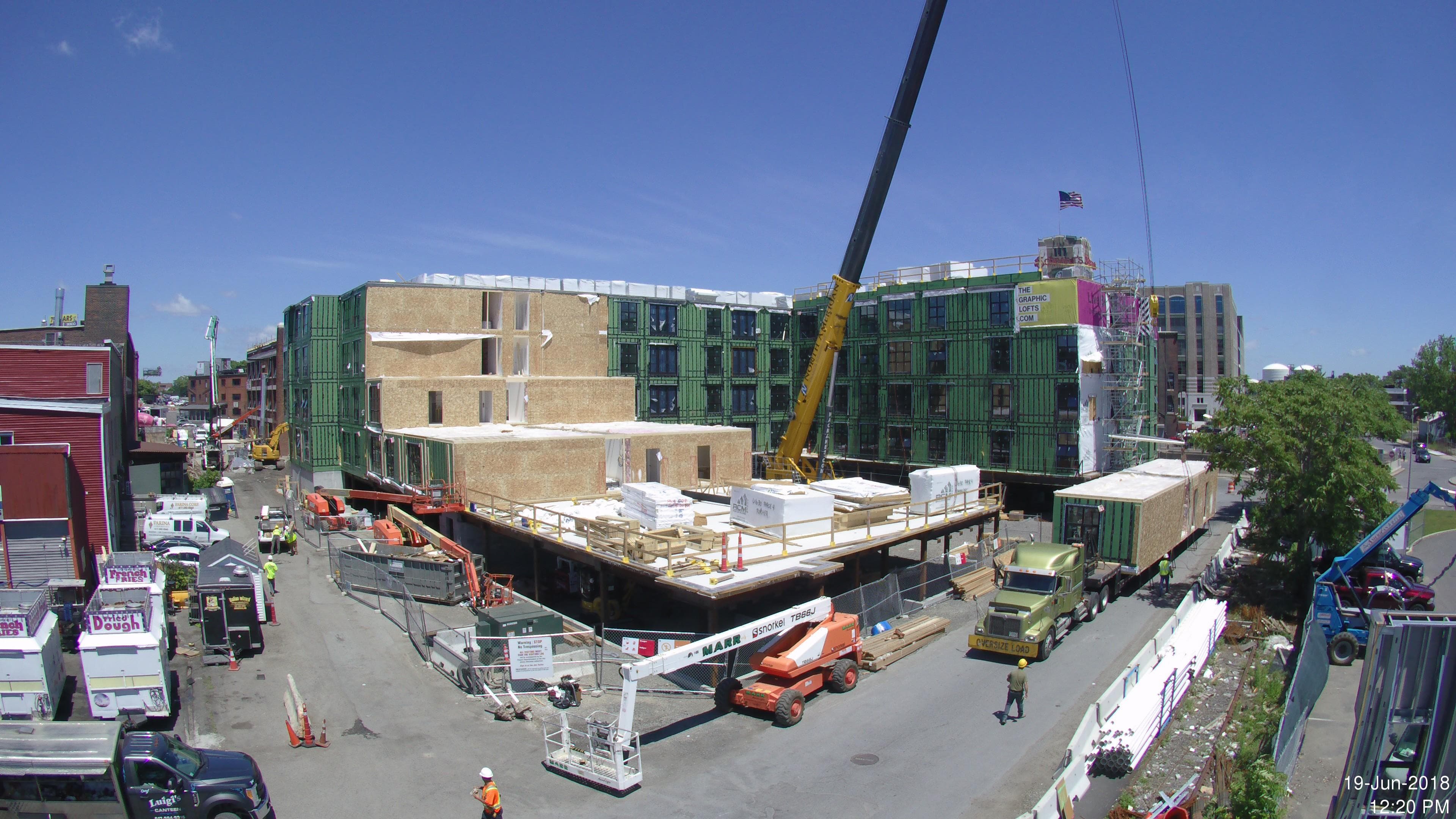 modular building under construction
