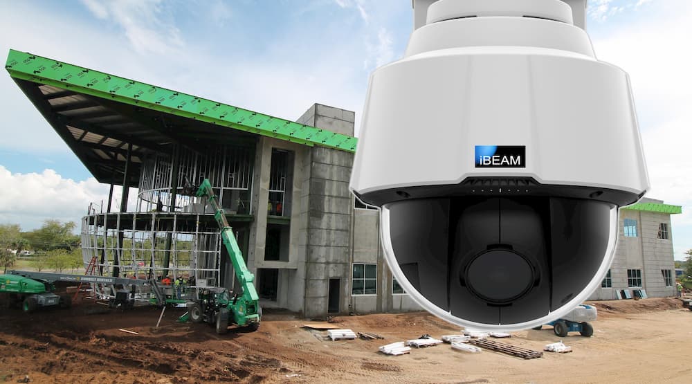 iBEAM PTZ camera on construction project