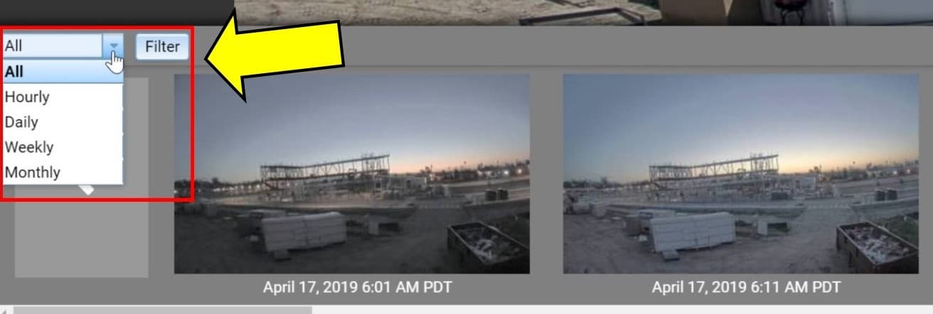 iBEAM timeline filtering