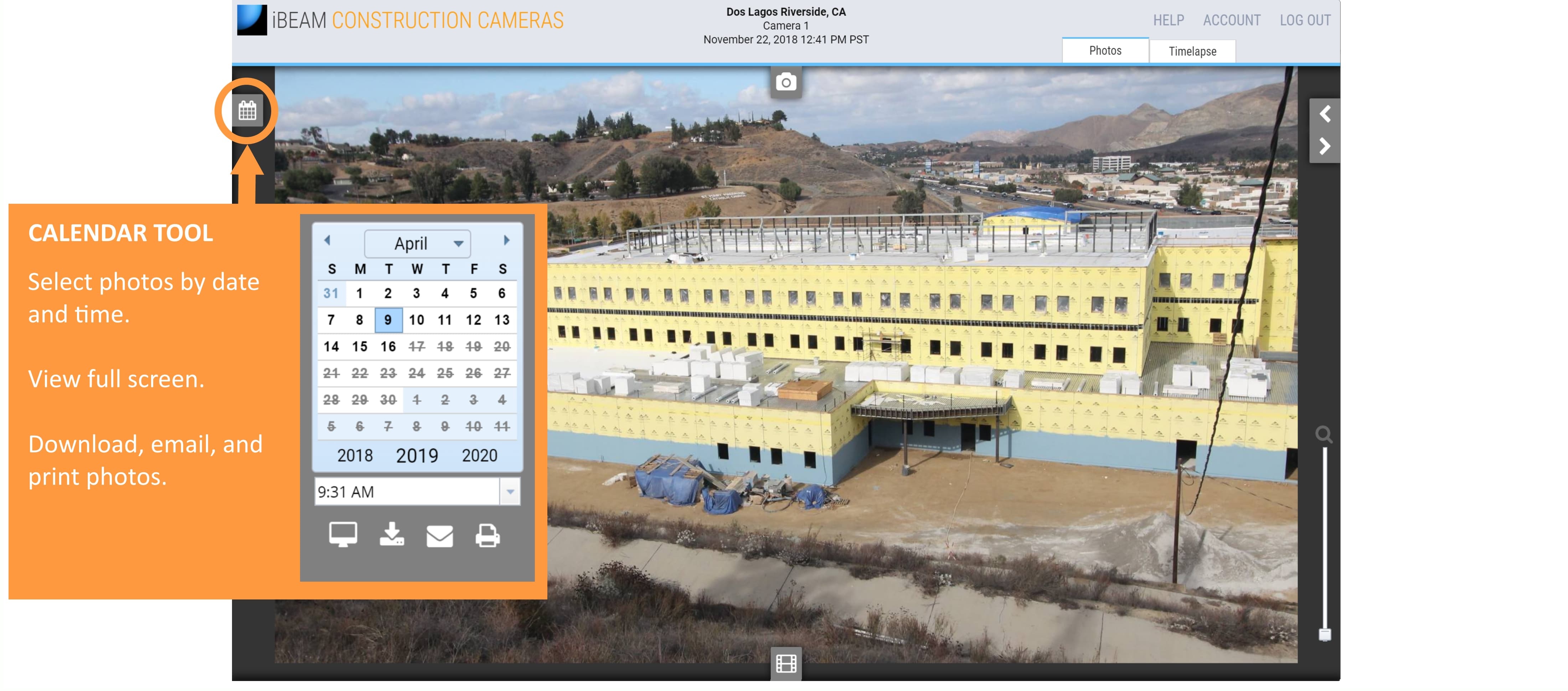 Calendar tool